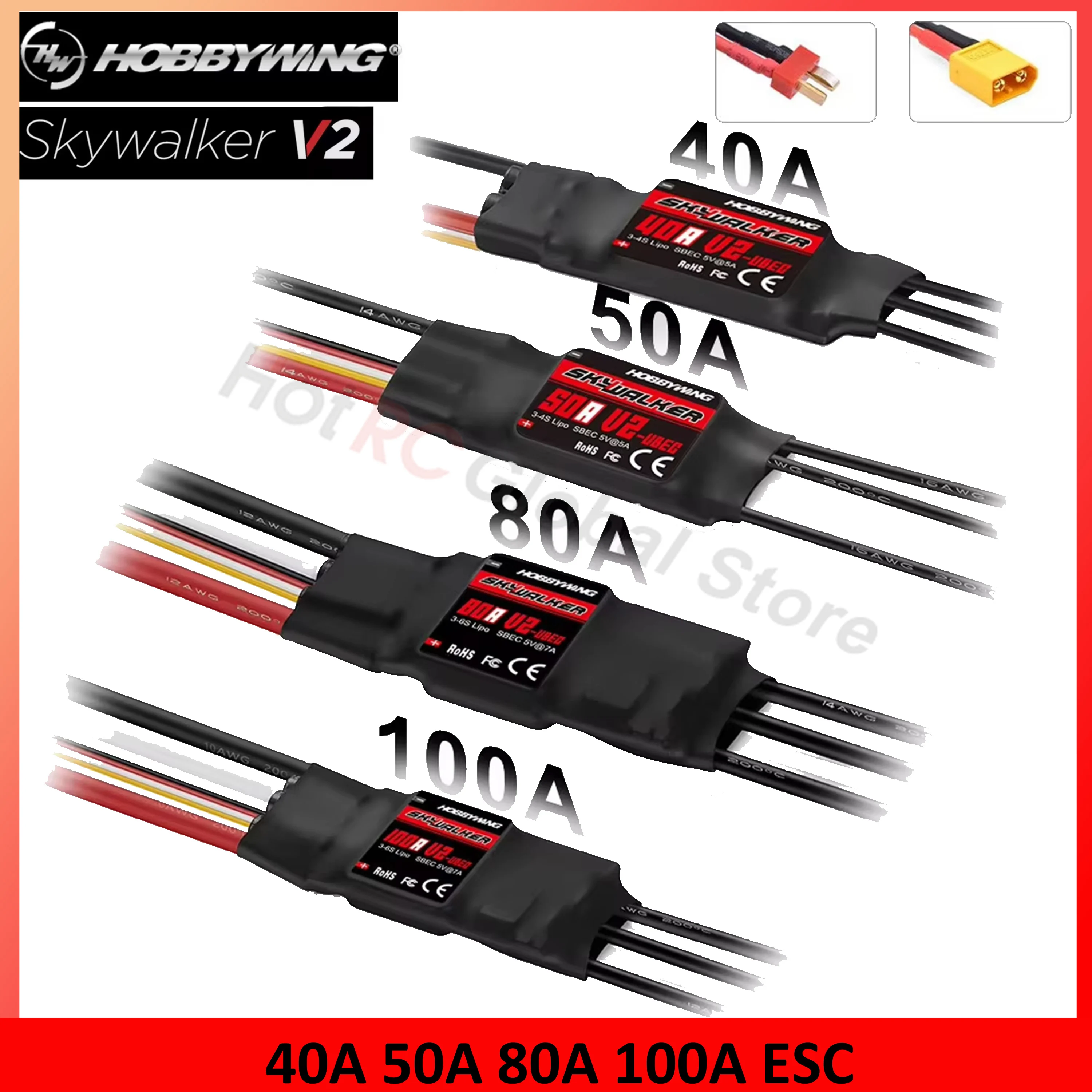 Drone Kf Rc - HOBBYWING Skywalker V2 Series 40A 50A