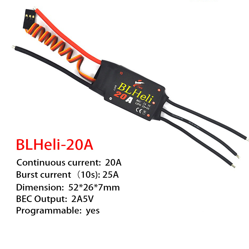 1-3Pcs Brushless ESC BLHeli 20 - đánh giá và giá Drone Rc Airplane