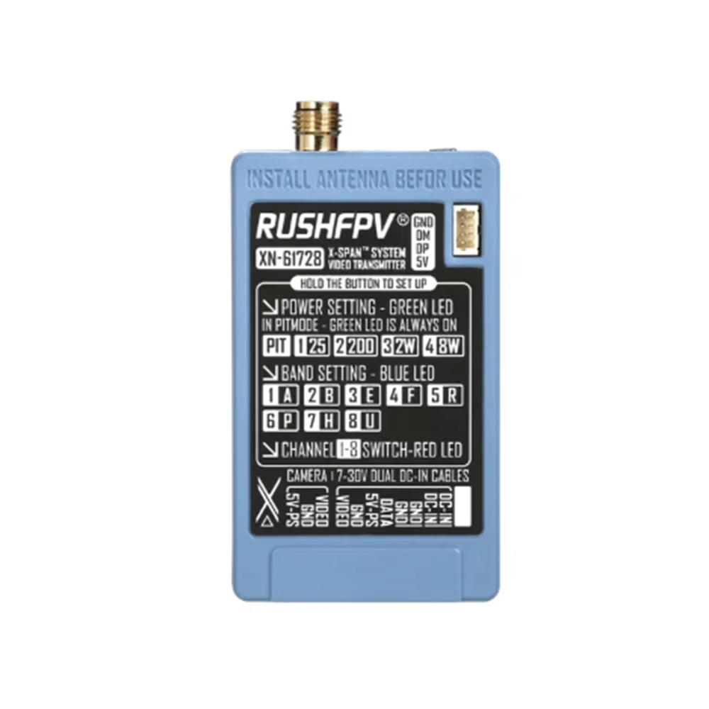 RUSHFPV 6.1‑7.2G 8W X61728 VTX - đánh giá và giá Drone Rc1