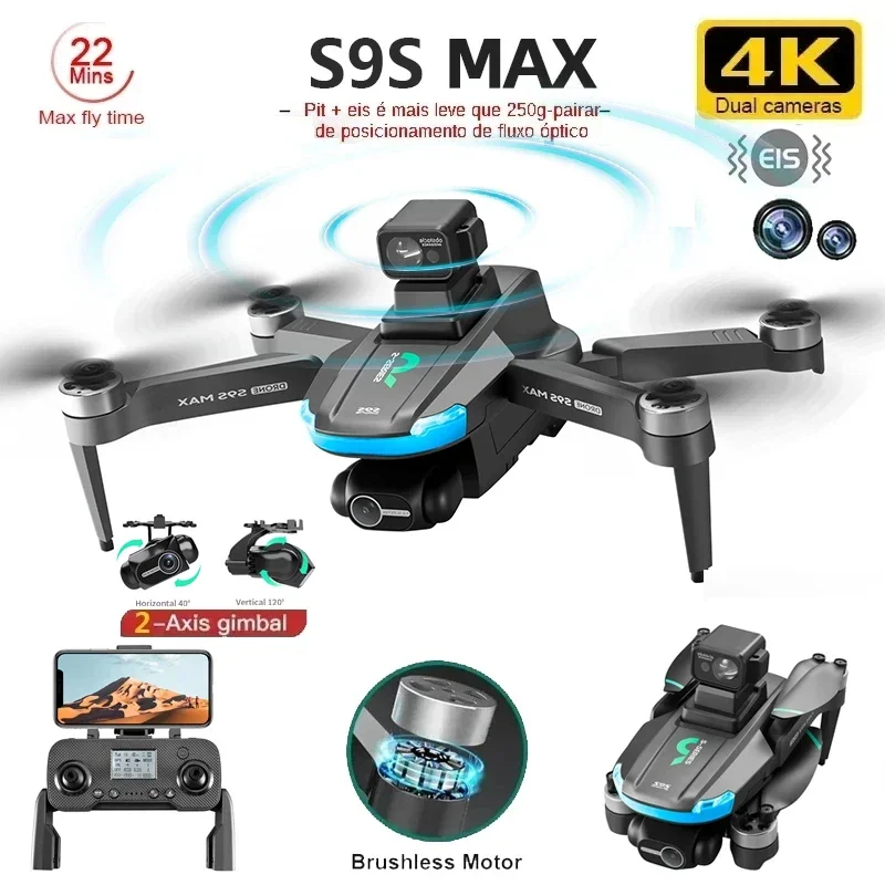 NEW S9S MAX MINI Drone 4K 2-Ax - đánh giá và giá Drone Rc Helicopter With Camera