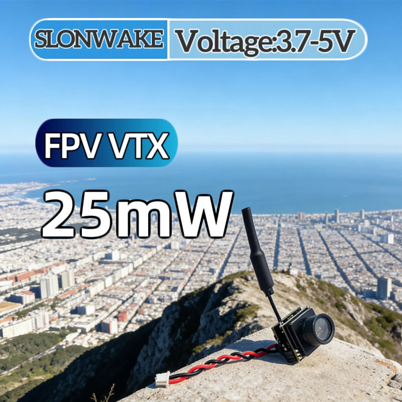 SLONWAKE FPV 25mW power simula - đánh giá và giá Drone Rc Airplane