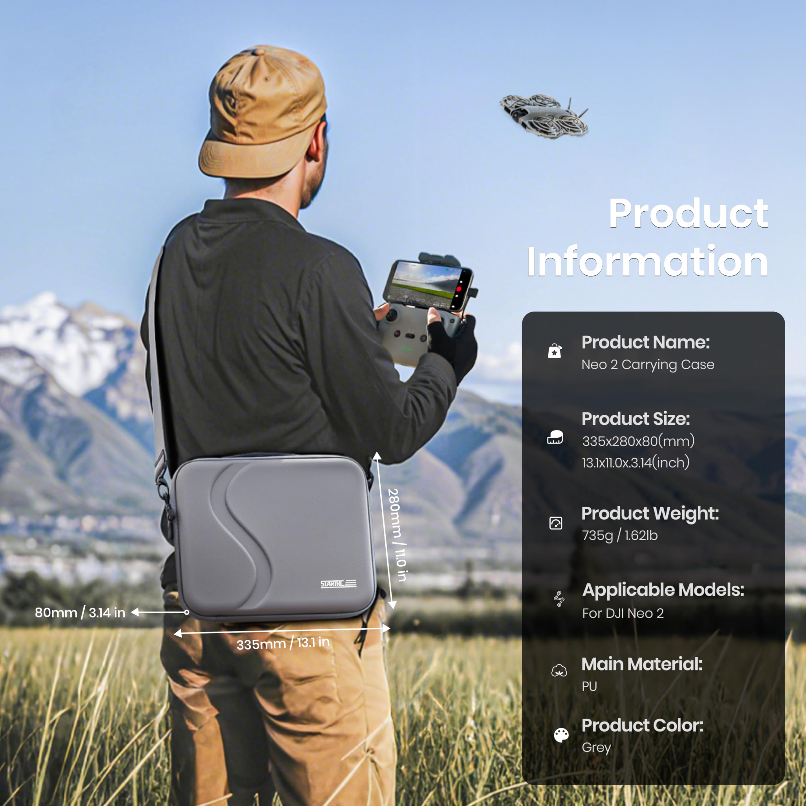 Carrying Case for DJI Neo 2 Ac - đánh giá và giá Drone Rc N3