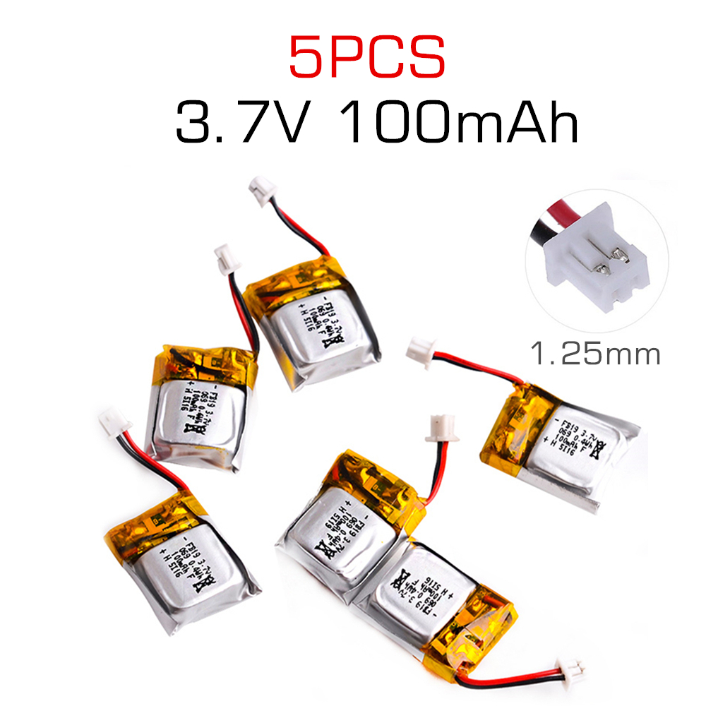 5 Chiếc 3.7V 100MAh Li-Po Pin  - đánh giá và giá Drone Fq777 Rc Quadcopter