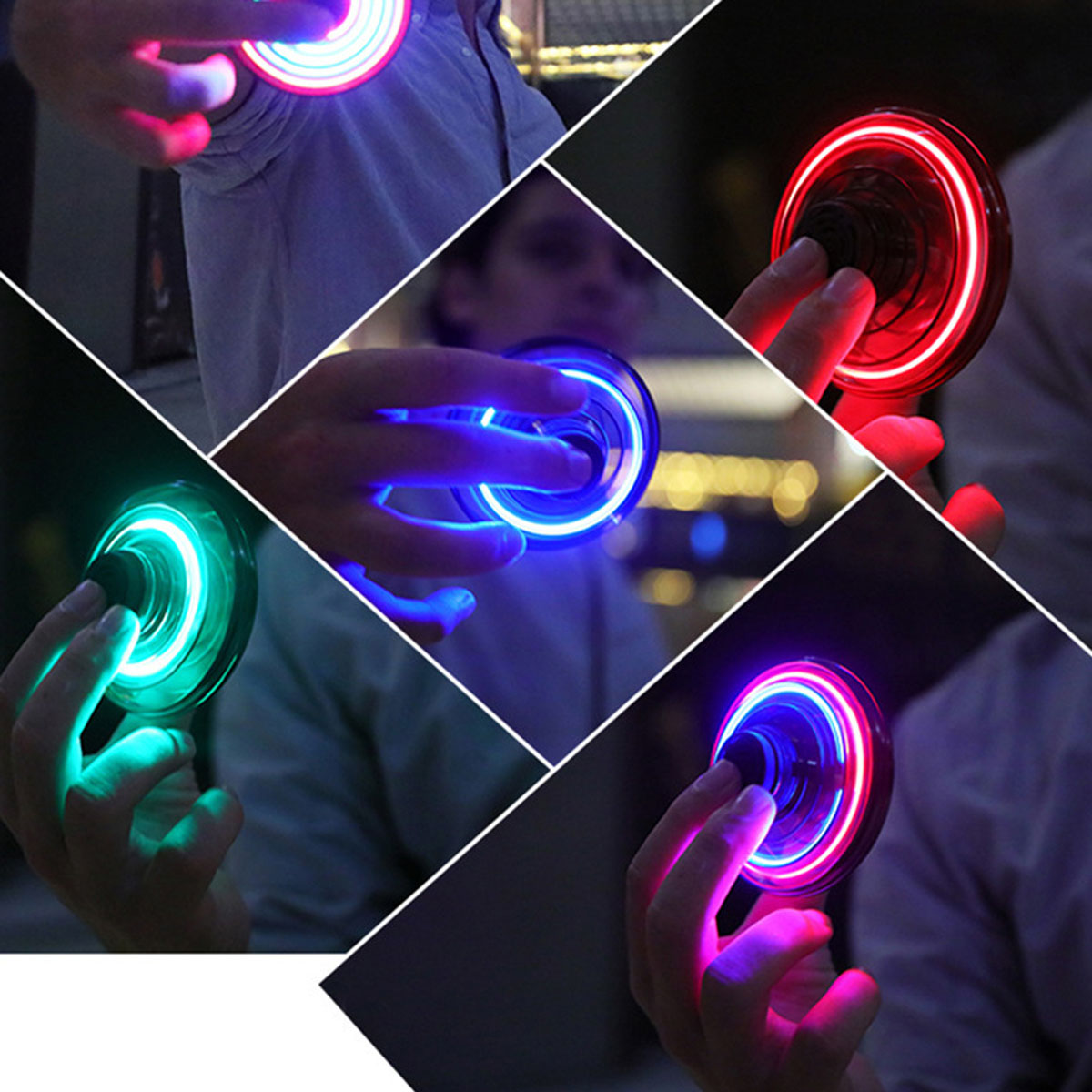 NEW LED Flying UFO Spinner Fin - đánh giá và giá Drone Ball Rc