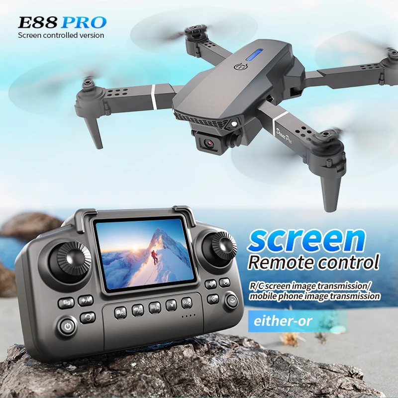 E88 PRO Drone with screen 4K H - đánh giá và giá Drone Rc E88 Pro